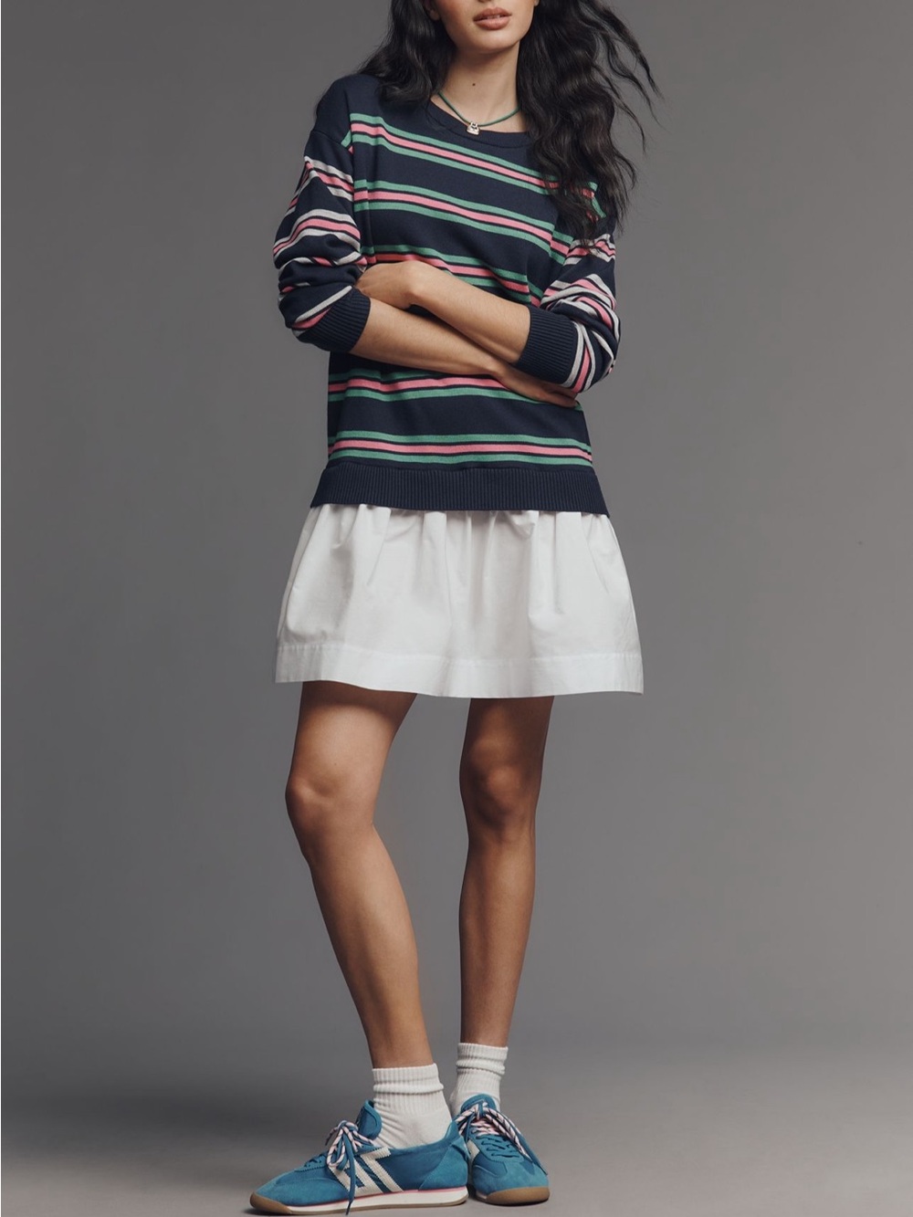 White Pleated Mini Skirt - Versatile Everyday Style